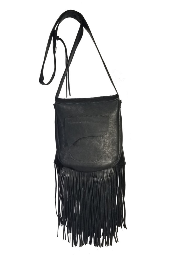 (image for) Fringe Leather Medicine Shoulder Cross Body Bag